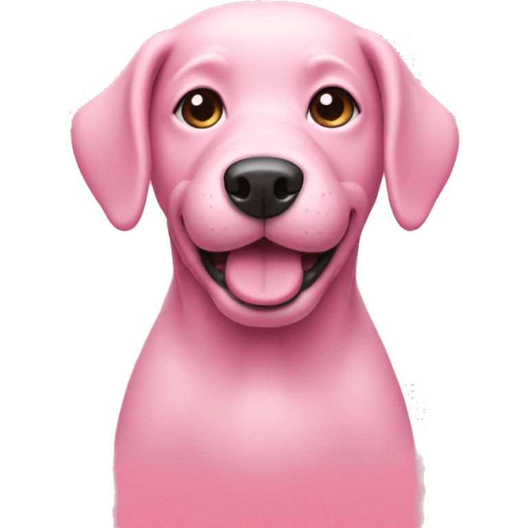 Pink dog emoji