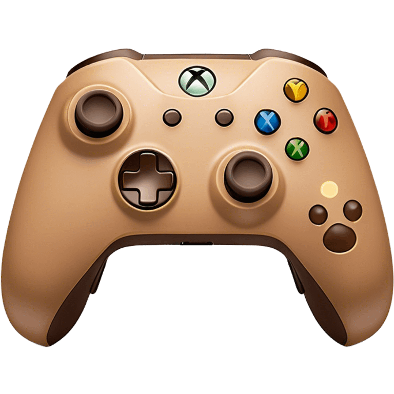 Clash of Clans aesthetic: Cinematic Playful Xbox Wireless Controller Portrait Emoji, rendered in a 3D vector-style similar to standard emojis with minimal shading and bold, simplified shapes. A compact, distinct form with signature details, softly glowing with a modern gaming energy charm. Simplified yet unmistakably iconic, highly detailed and consistent, glowing with a soft radiance and high shine. Stylized with a touch of next-gen innovation and a soft glowing outline, capturing the essence of a beloved gaming relic with a friendly, playful manner! emoji