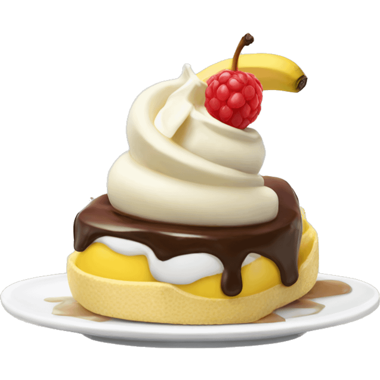 breakfast banana split emoji