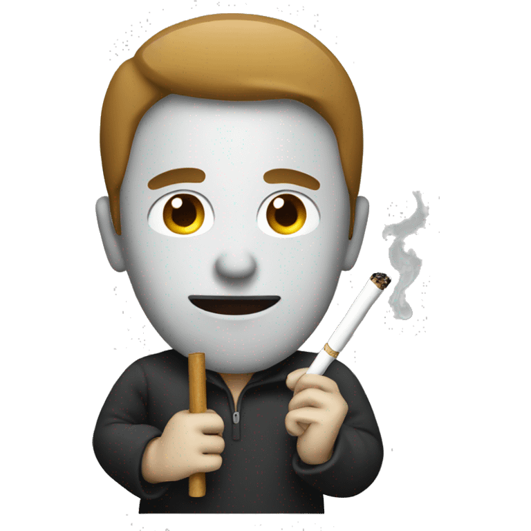 Person holding a cigarette emoji