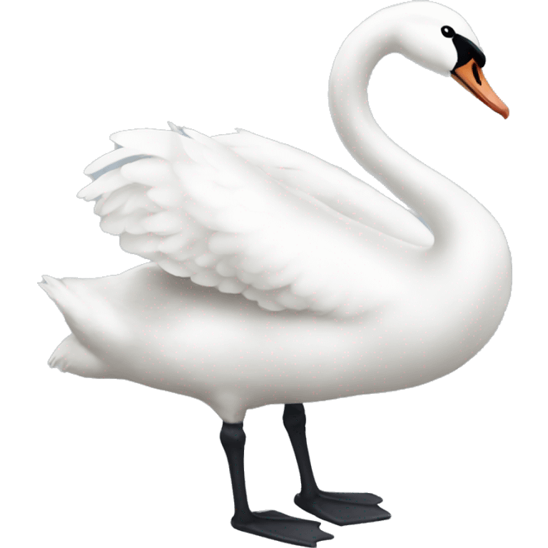 Swan with bow emoji