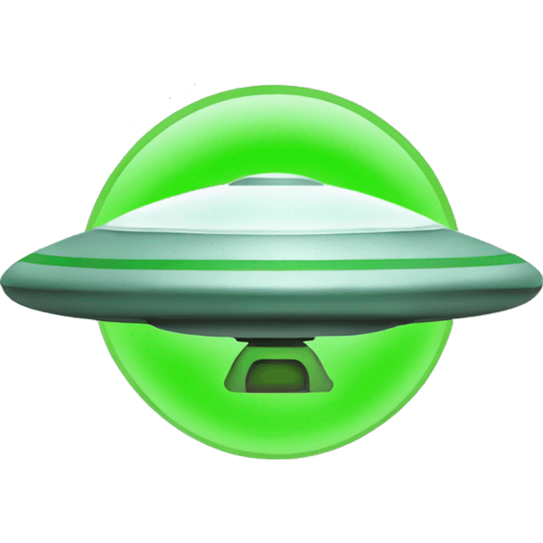 ufo flying saucer beaming up a green check mark emoji