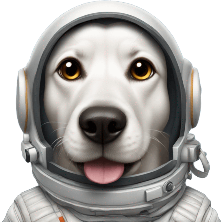 Perro astronauta emoji