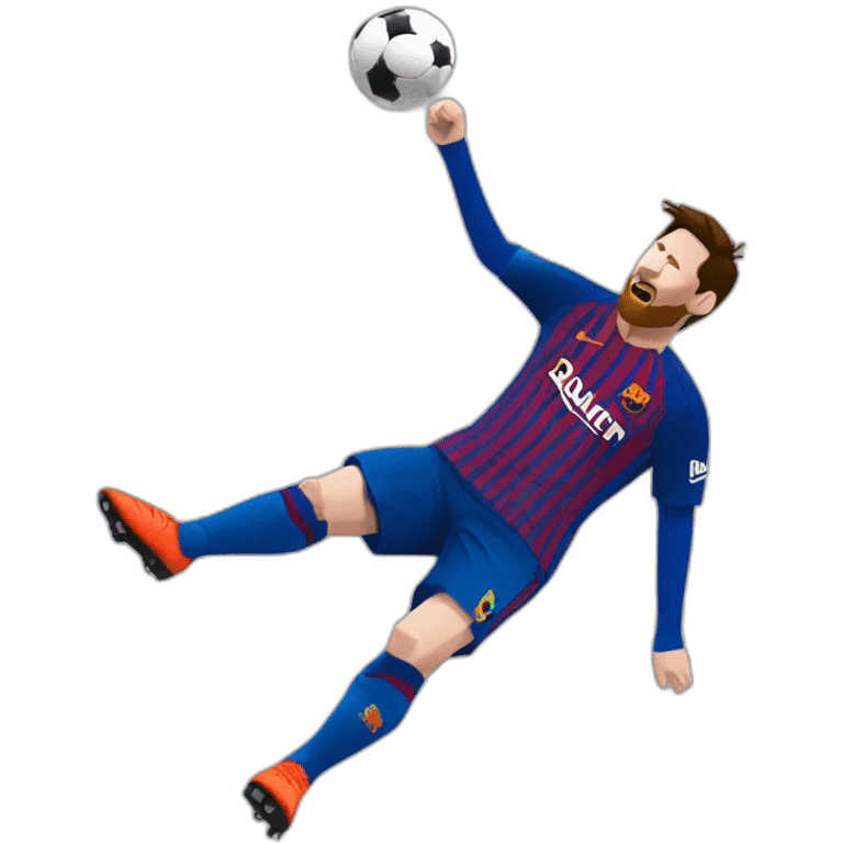 messi overhead kick goal emoji