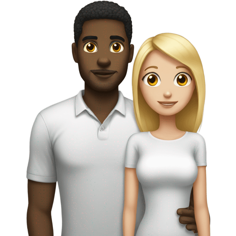 Black boyfriend white girlfriend  emoji