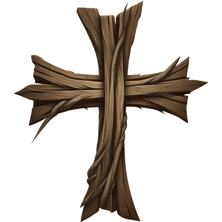 A cross in thorns emoji