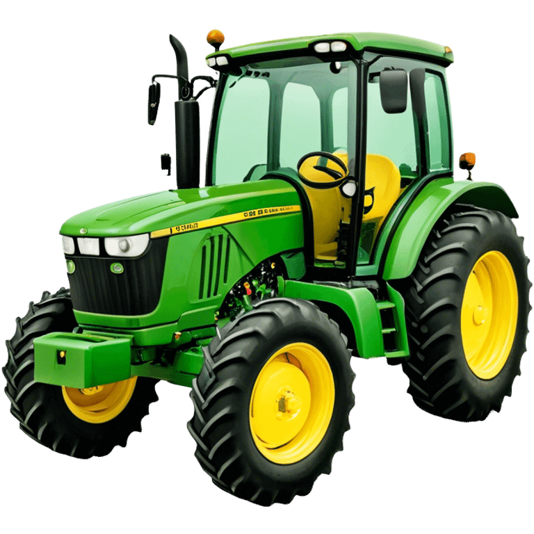 Tractor - John Deere 5055E (Model Year: 2021) (Iconic colour: Green with yellow) emoji