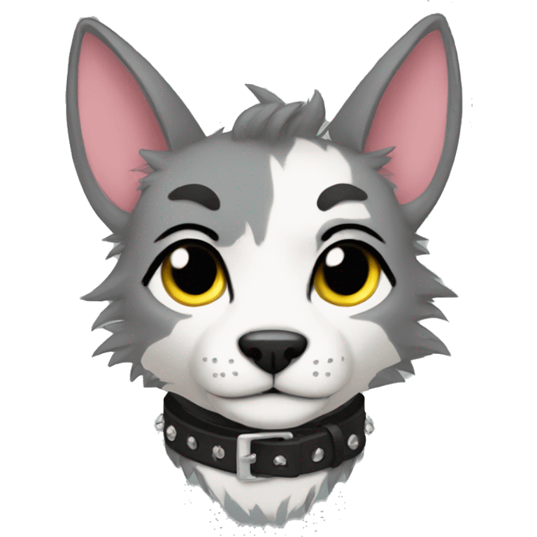 Anthro Punk Fursona Collar  emoji