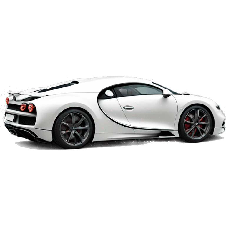 voiture buggati chiron blanc emoji