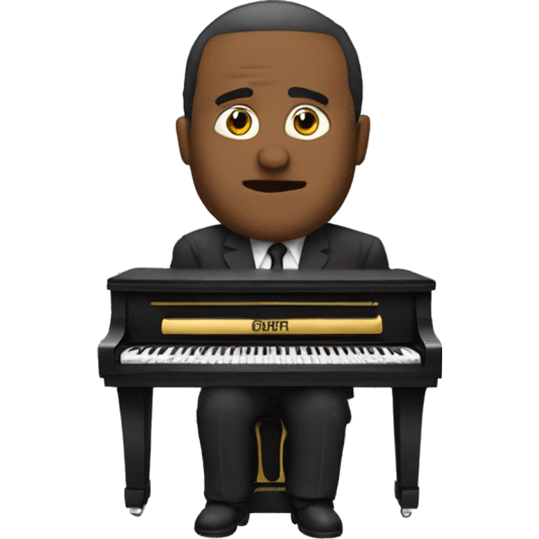 cartel enorme que pone piano emoji