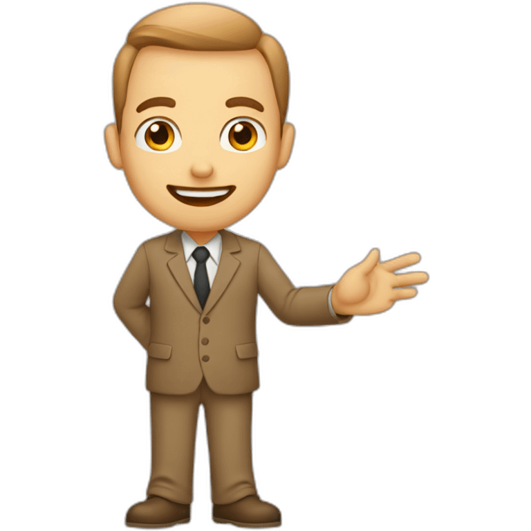 man with small eyes light brown doing llp salution making llp salution with hand emoji