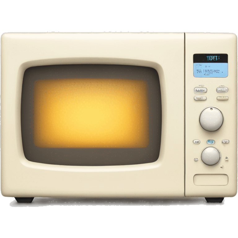 Microwave in a white cream emoji