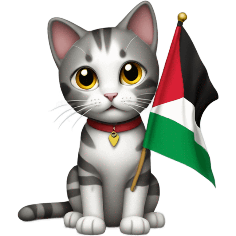 Cat for Palestine  emoji