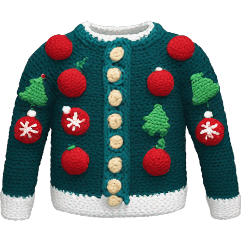  crochet christmas sweater emoji