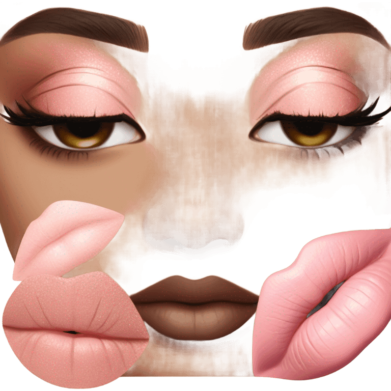 Aesthetic pink makeup   emoji