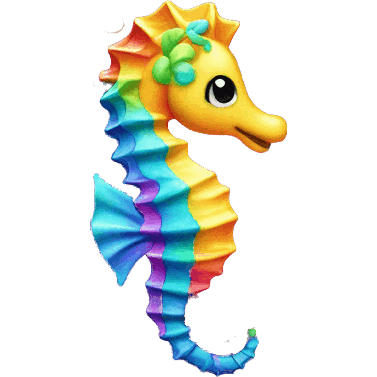 Lisa frank seahorse  emoji