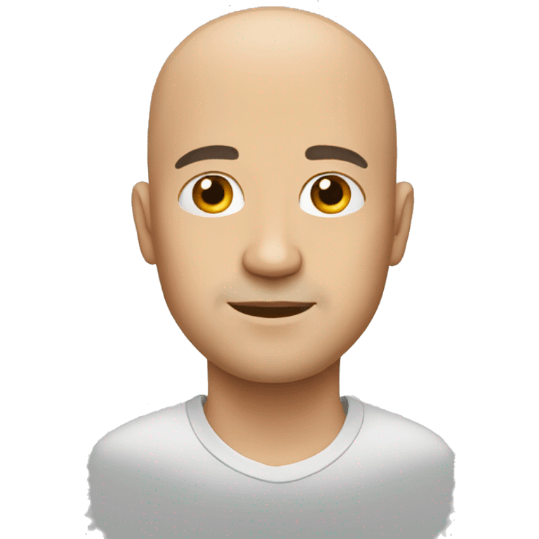 A bald man emoji