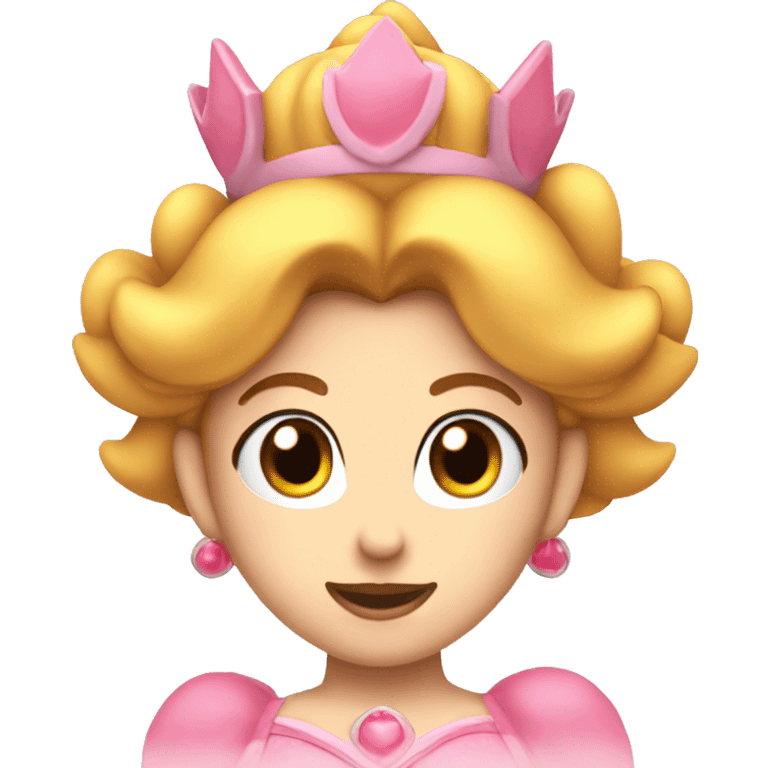 Princess Peach head emoji