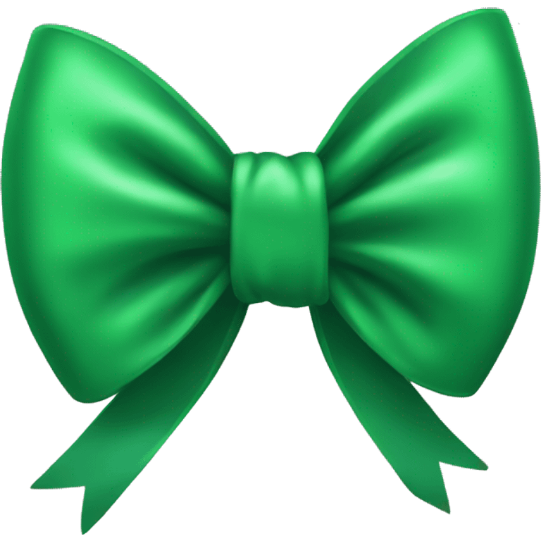 Green bow emoji