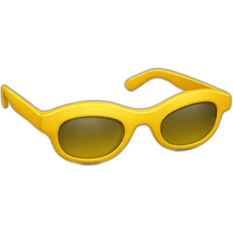 Lunettes jaune emoji