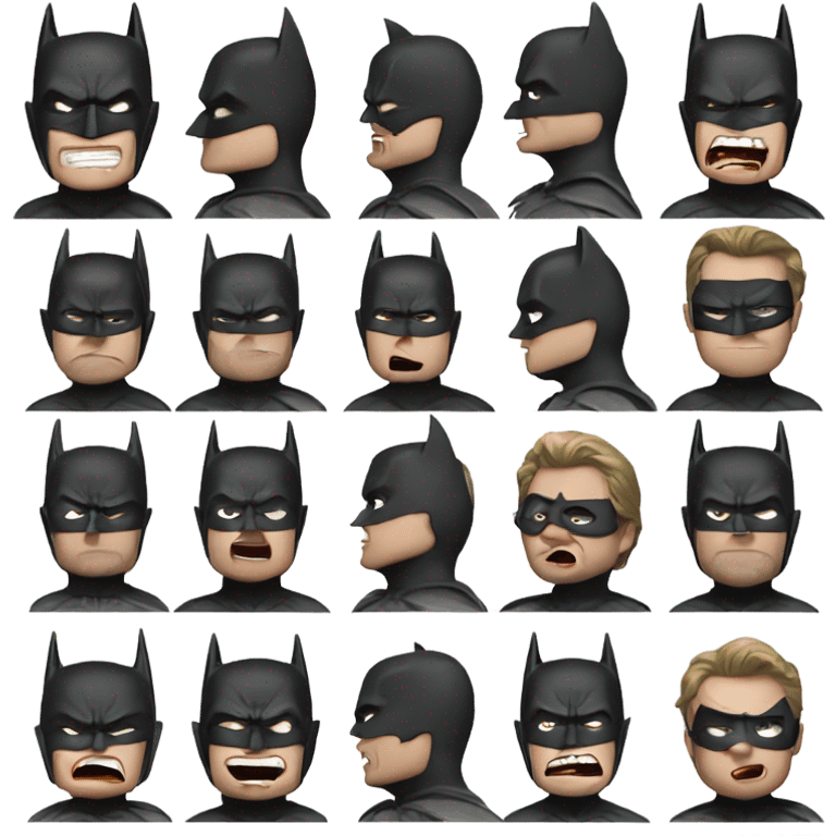 Batman going crazy emoji