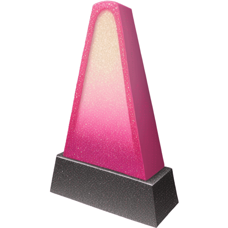 Pink ombre realistic guillotine with glitter emoji