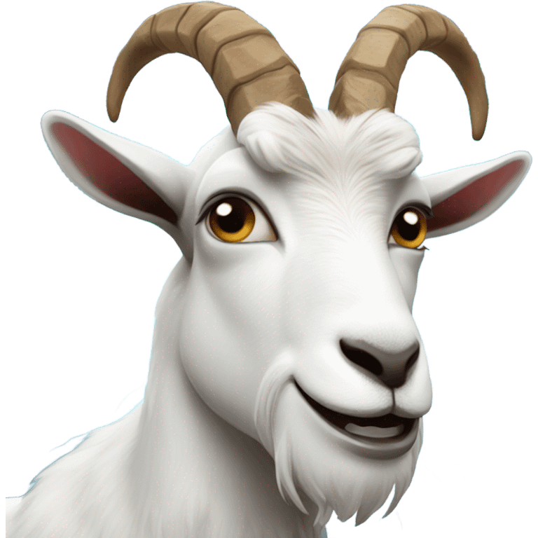 Goat with lighting emoji