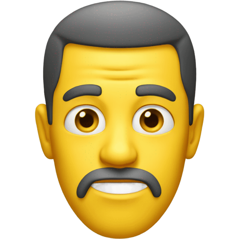 Mewing yellow man emoji