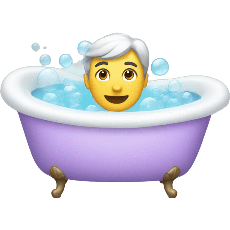 Bubble bathtub emoji