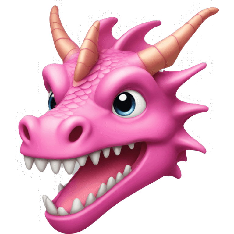 a pink dragon emoji