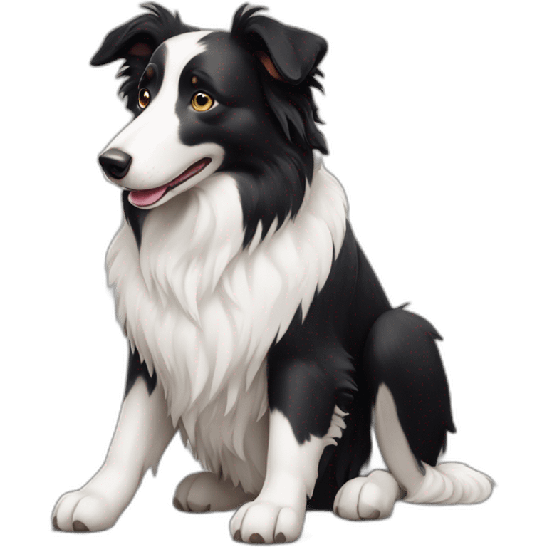 black-and-white-smooth-coat-border-collie emoji