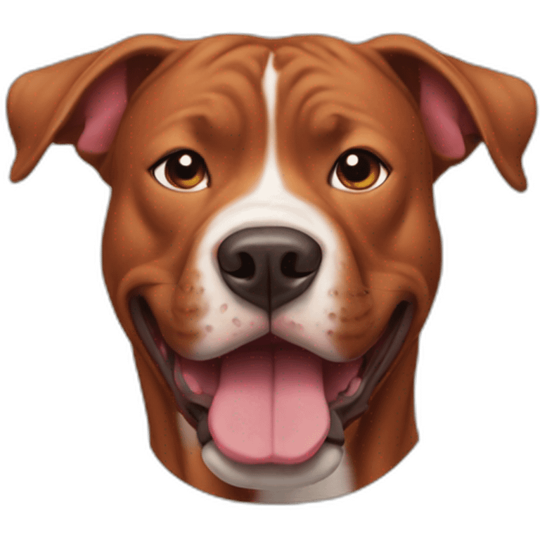 Clifford the big red pit bull emoji