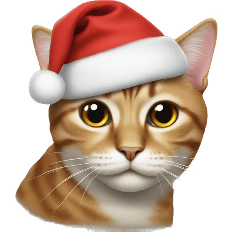 Santa as a cat emoji