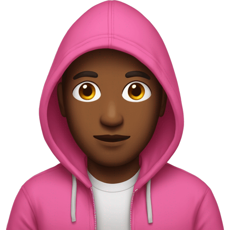 Man in pink hoodie emoji