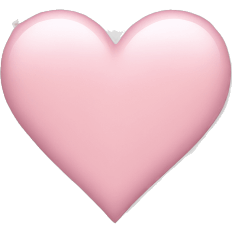 A simple small light pink heart  emoji