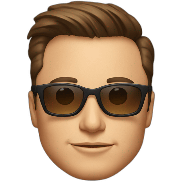 Elon Musk with sunglasses emoji