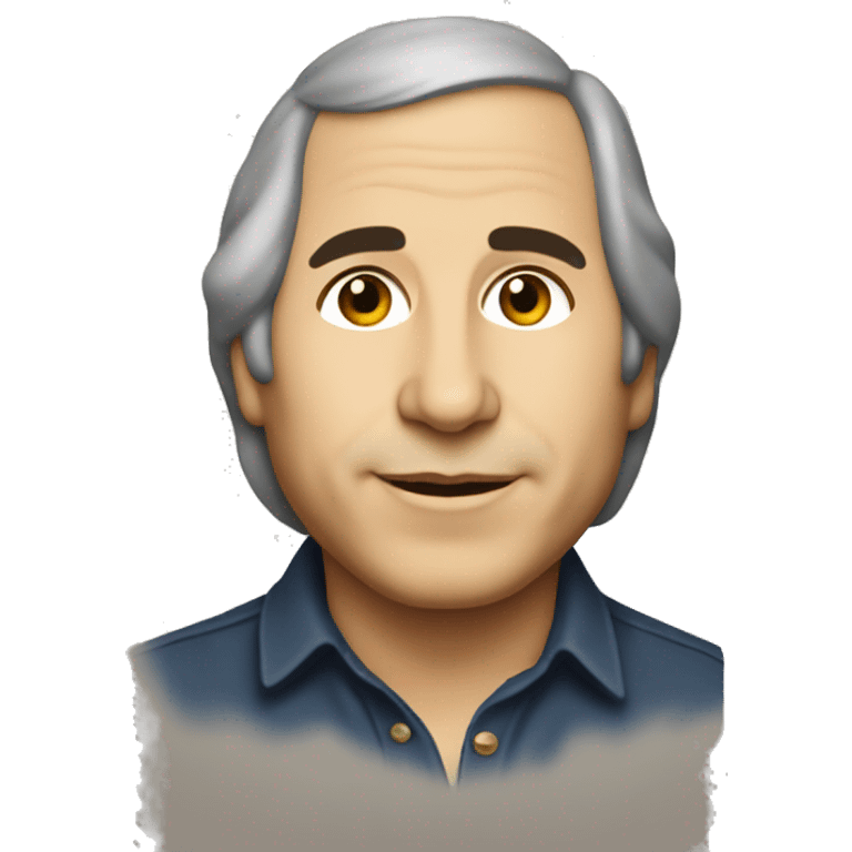 Face of Paul Simon in the 70s emoji