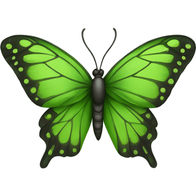 Una Mariposa verde a  emoji