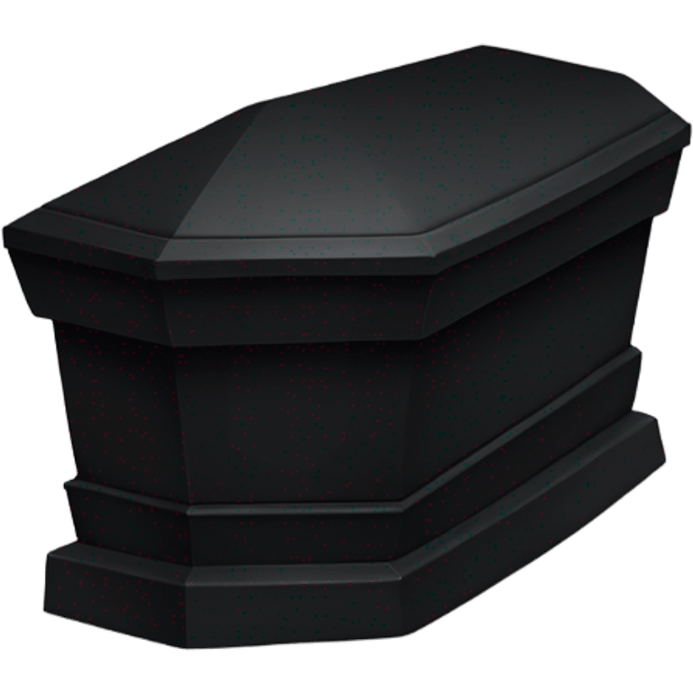 a black coffin with a cross emoji