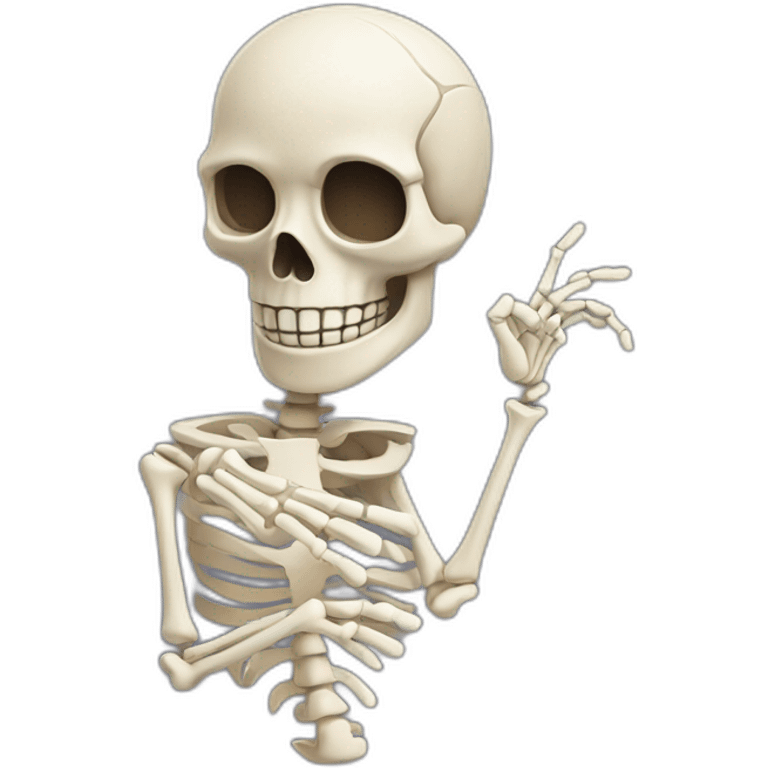 ok hand sign skeleton emoji