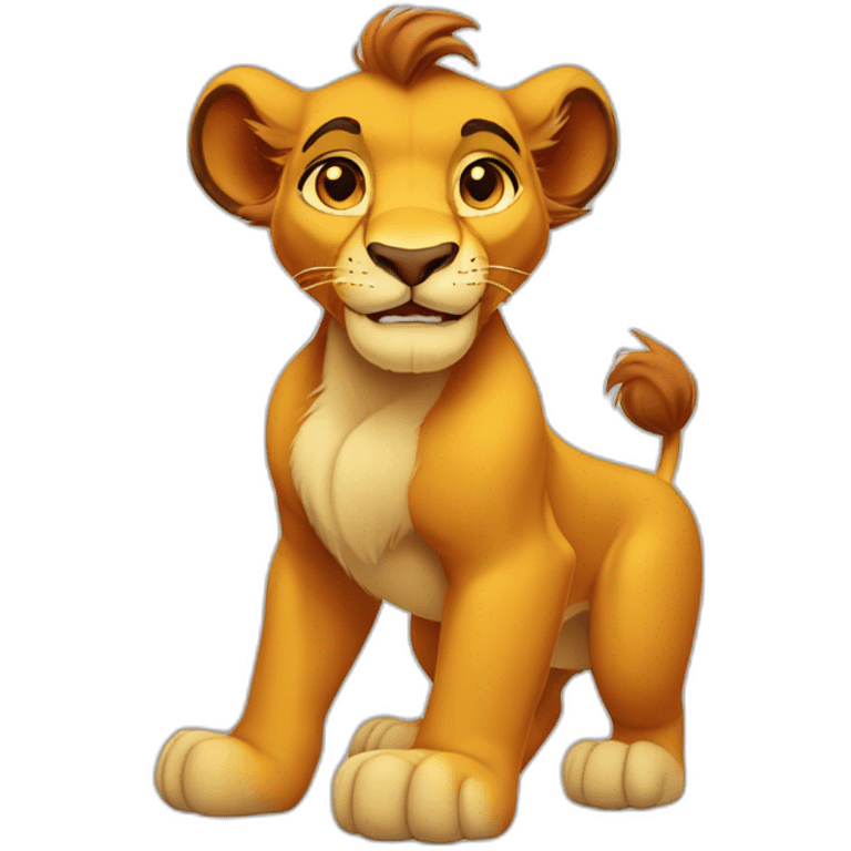 Simba lion king emoji