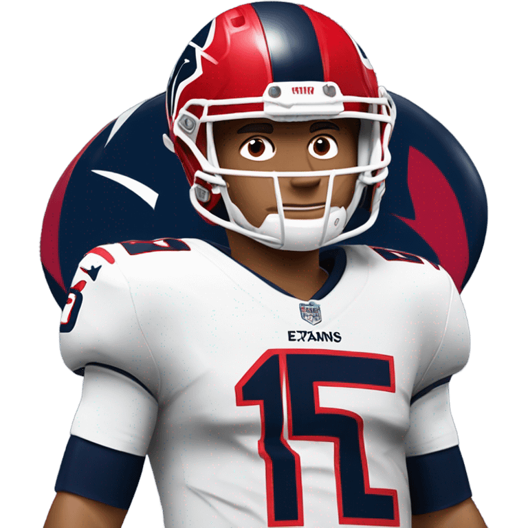 Patrick Mahomes but as a Houston Texans player emoji