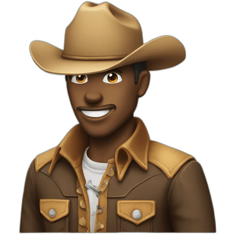 Pingouin en cow boy emoji