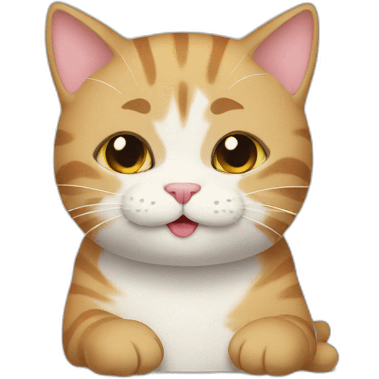 Cat giving good morning  emoji