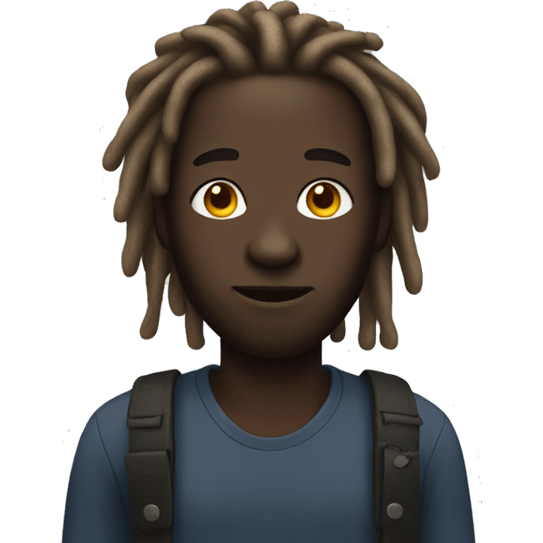 dark-skinned male with dreadlocks emoji