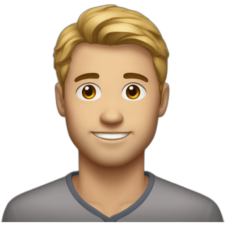 sigma alpha young attractive man emoji