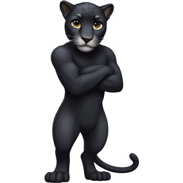 Panther full body emoji