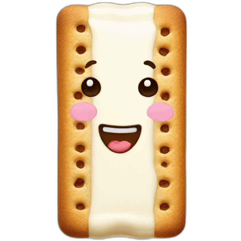 biscotte with milk on it emoji