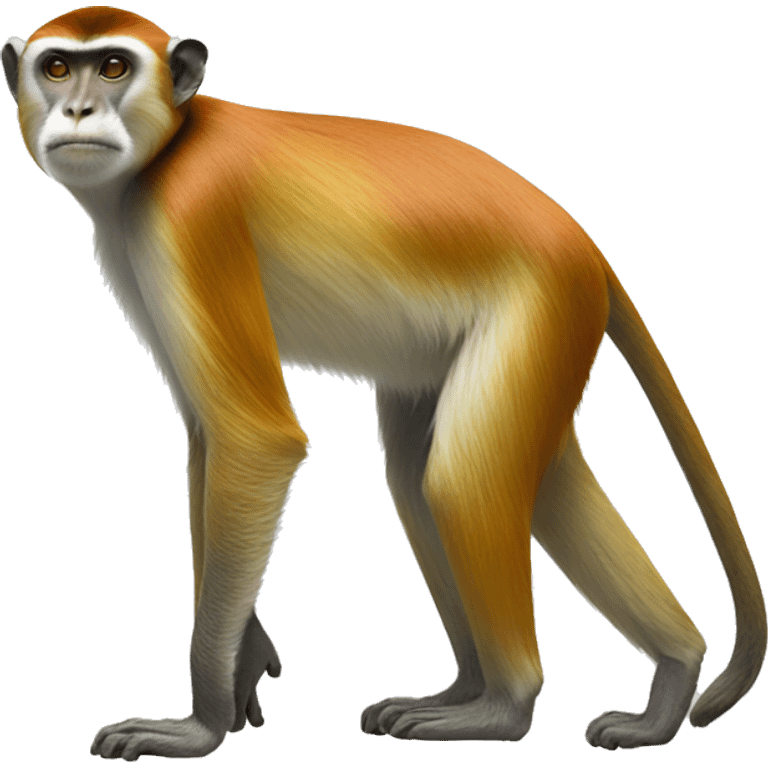 patas monkey full body emoji