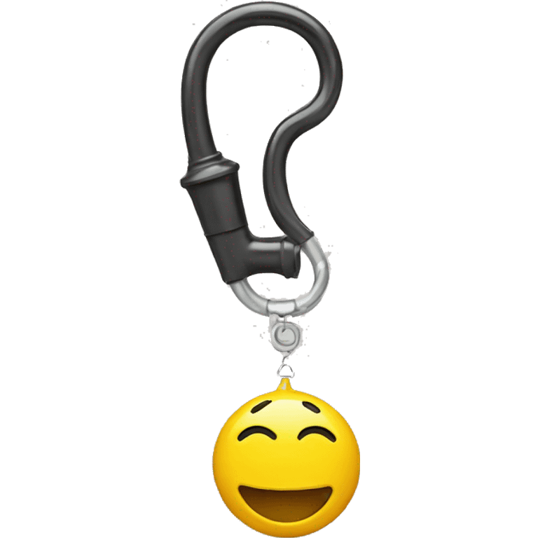 Smiley face with whistle emoji